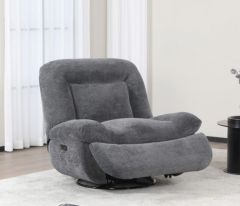 Ebba Fabric Recliner Chair - Dark Grey