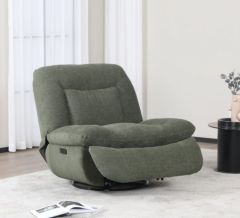 Ebba Fabric Recliner Chair - Green