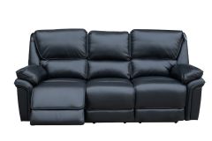 Trafalgar Leather Air 3 Seater - Black