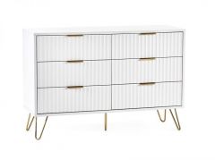 Murano 6 Drawer Chest - Matte White