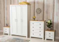 Logan 4 Piece Bedroom Set - White