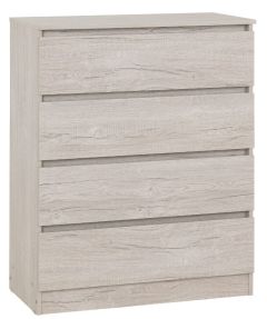 Malvern 4 Drawer Chest - Urban Snow