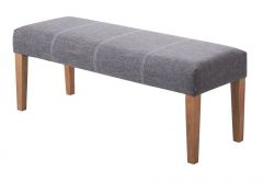 Zara Fabric Bench - Grey