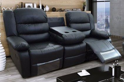 3 seater leather recliner